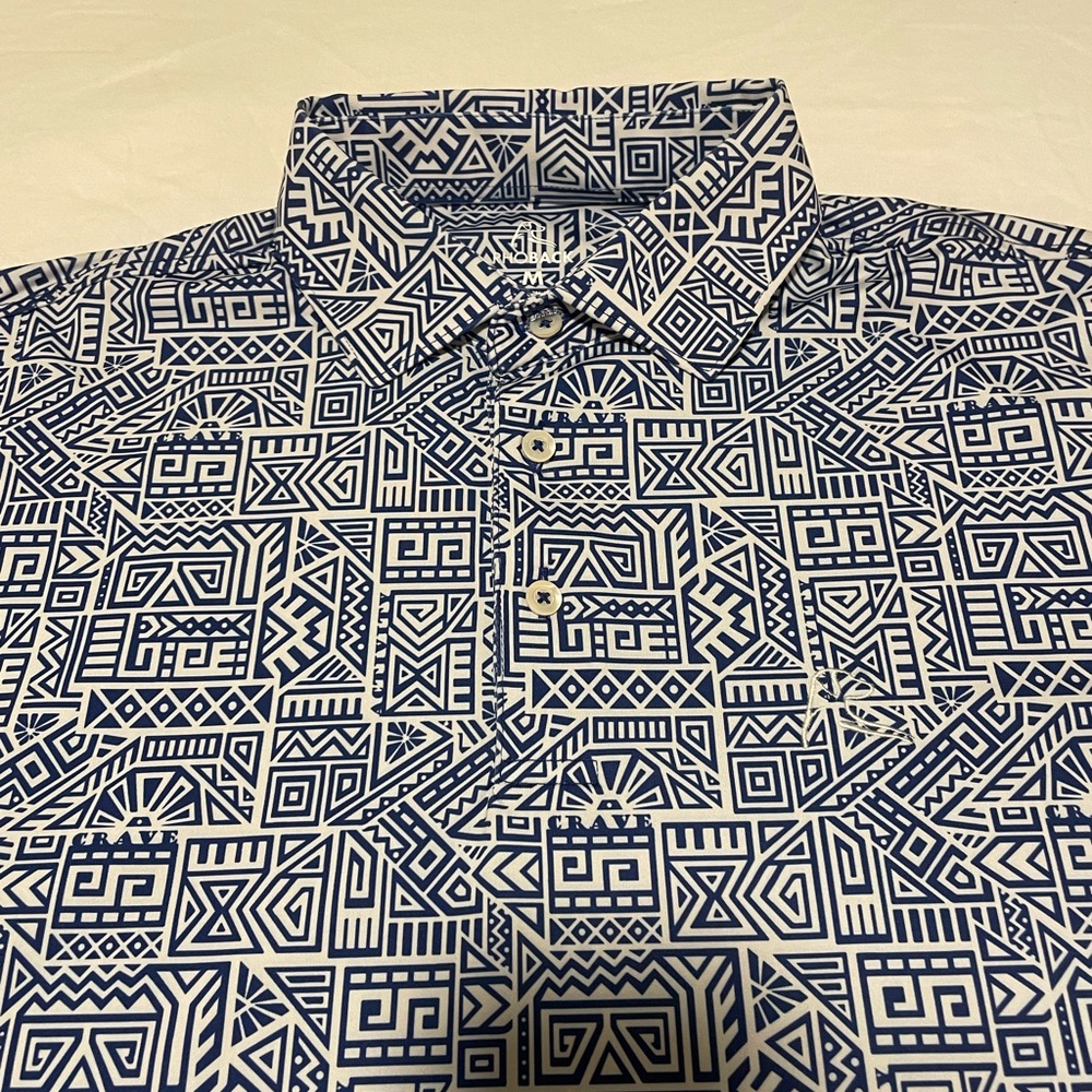 Rhoback Aztec Print Polo